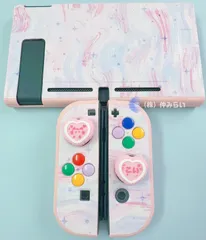 【フォロー🈹対象】Nintendo Switch１、有機ELモデル用 オールインセット 本体カバー ジョイコンカバー ボタン＆スティックカバー フルカスタム