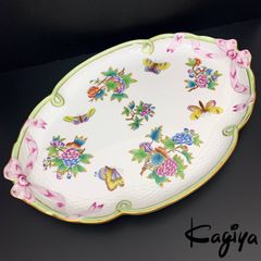 Herend ヘレンド ヴィクトリアブーケ 大皿 プラター 皿 プレート 花柄