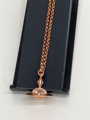 Vivienne Westwood ヴィヴィアン ウエストウッド オーブペンダントネックレス ピンクゴールド PG  全長45cm 3段階調節可 No.81711