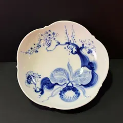 Meissen ブルーオーキッド プレート 深鉢 ○ MEISSEN Blue Orchid 15cm plate マイセン ブルーオーキッド