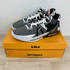 未使用 NIKE LEBRON WITNESS VII EP ホワイト/シルバー/ブラック 36cm DM1122-100 ナイキ レブロン ウィットネス7 スニーカー[OG00330]