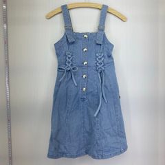 kate spade/ケイトスペード キッズ デニムワンピース 130 ブルー 8232350-138 ジャンパースカート/サロペット[OZ02559]