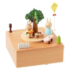 レトロ サンリオ キキララ オルゴール リトルツインスターズ 木馬