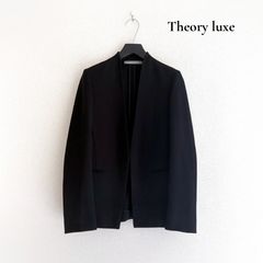Theory luxe GILL LIVE2 ノーカラージャケット 黒 A143 - メルカリ