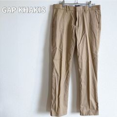 GAP KHAKIS ギャップカーキズ　ロングパンツ　ベージュ　スリムフィット　コットン100 【067】