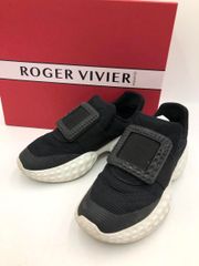 Roger Vivier ロジェ ヴィヴィエ VIV RUN RIGHT ローカット スニーカー size36/ブラック ■■◎レディース