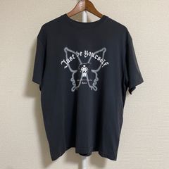 GU クロミ Tシャツ ブラック L サンリオ ジーユー KUROMI バタフライ フロントプリント 黒 白 半袖 ビッグシルエット ユニセックス ないしょばなし Sanrio グラフィックT ビンテージライク
