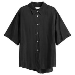 アワーレガシー メンズ トップス シャツ Our Legacy Beyond Short Sleeve Shirt Black ブラック