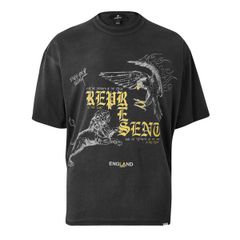 リプレゼント メンズ トップス Tシャツ Represent Rep Enemy Tee Sn63 Washed Black ブラック