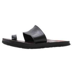 Excellent condition JUTTA NEUMANN ALICE sandals/shoes with Birkenstock soles, size D8/26.0, black, men's, pre-owned.