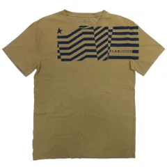 良品 Golden Goose ゴールデングース 半袖 Flag プリント クルーネック Tシャツ カットソー トップス XS カーキ系 メンズ 古着 中古 USEDのサムネイル