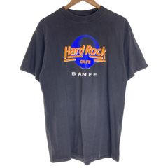 【中古】　Hard Rock CAFE　Tシャツ　半袖　トップス　クルーネック　プリント　BANFF　オーバーサイズ　USA製　古着　/5608