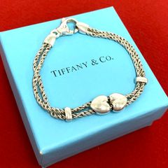 極 美品 TIFFANY&Co. ティファニー ヴィンテージ ダブルロープ ハート