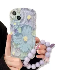 【新品】 iphone 16 pro max 用 ケース 油絵の花柄 韓国 可愛い ウェーブ 黄ばみに 薄くて軽い 耐衝撃 女の子 女性人気 おしゃれ 携帯電話ケース 携帯保護カバー アイフォン16pro maxスマホケース