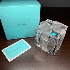 F187 未使用 Tiffany ティファニー クリスタルボックス ボウボックス