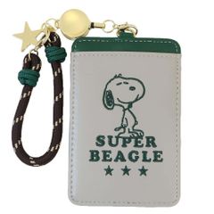 メール便 スヌーピー定期入れシングルパスケース SUPER BEAGLE