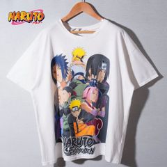 00s ナルト NARUTO Tシャツ XL ホワイト キャラT アニメT 忍者 うずまきナルト ナルト疾風伝 Y2K ヴィンテージ ストリート オーバーサイズ 古着 T281