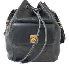 CELINE セリーヌ 巾着 ショルダーバッグ トリオンフ ガンチーニ ブラック CELINE セリーヌ 巾着 ショルダーバッグ トリオンフ ガンチーニ