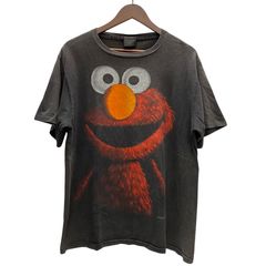 XZ517 Tシャツ エルモ elmo セサミストリート 90s 黒 ホラー - メルカリ