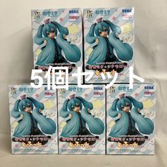 미개봉 하츠네 미쿠 조코세 프리미엄 피규어 하츠네 미쿠×시나모롤 모후토 피규어 5개 세트 SF8B42 c107