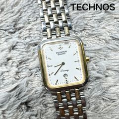 【ジャンク品】TECHNOS テクノス Orrery 腕時計 メンズ コンビ