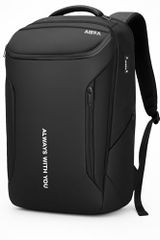 [AISFA] Men's Backpack, Rucksack, Business Backpack, Waterproof, Laptop Bag, Fits 17-inch PC, 30L Large Capacity, Multifunctional, A4 Storage, Multiple Pockets, Outdoor Use [Three Layers, Black]