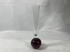 【期間限定】ガラス製一輪挿し　花瓶　花器　フラワーベース　フラワースタンド　一輪挿し　ガラス　花　紫　パープル　インテリア　置物　オ