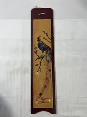 若狭露の旅　ストーンアート　インテリア　石　天然石　花　お札　札　掛け軸　鳥　コレクション　昭和レトロ　昭和　レトロ セール