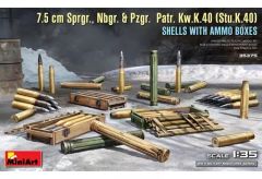 【中古】プラモデル 1/35 7.5cm Sprgr.. Nbgr. ＆ Pzgr. Patr. Kw.K.4 Stu.K.40 弾薬箱付き砲弾 [MA35375]