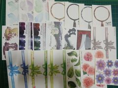 鬼の花嫁 白彼岸花モチーフミラーとオリジナルロゴステッカー セット