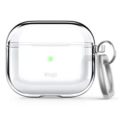 【新品】 【elago】 AirPods 3 対応 ケース クリア 落下防止 カラビナ 付き 耐衝撃 薄型 クリアケース カバー 衝撃 吸収 シンプル スリム ソフト 透明ケース 傷防止 保護 透明 ケースカバー [ Apple AirPods3 エアポッツ