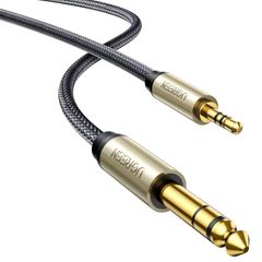 新品 UGREEN オーディオ変換ケーブル 3.5mmミニプラグ to 6.35mm標準プラグ オス-オス ステレオケーブル 3m
