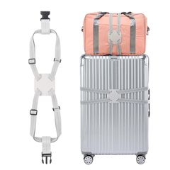 新品 Akkerds トランク固定ベルト 1本セットワンタッチ 固定 荷物崩れ防止 紛失防止 調節可能 バッグ固定ベルト 旅行 出張 旅行便利用品 グレー