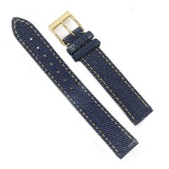 [Dior] 크리스챤 디올 벨트 전용 금도금 × 데님 여성 시계