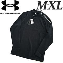 Brand new black Under Armour golf long-sleeve mock neck shirt for men. (Sizes: ML, XL)