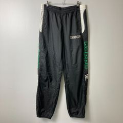 カッパ Kappa ナイロン製 トレーニング パンツ 【L】 ブラック系／黒系