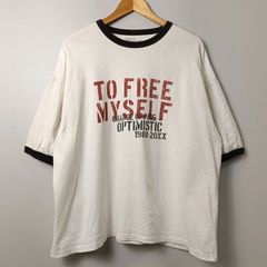 クラフトスタンダードブティック CRAFT STANDARD BOUTIQUE ビッグ シルエット ロゴ プリント リンガー Tシャツ 【LL】 ホワイト系／白系