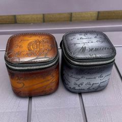 極めて希少・Horweenスタンプ付き】マーブルブラック シェルコードバン