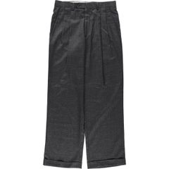 古着 ラルフローレン Ralph Lauren LAUREN ローレン チェック柄 千鳥格子柄 ツータック ウールパンツ スラックス メンズw31相当/eaa664538