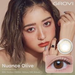 【安心のメーカー直販】GROVI グロヴィー ワンデー 10枚 ニュアンスオリーブ ワンデー 送料無料 度あり 度なし 送料無料 ②