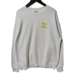 VERDY × Kit Gallery ヴェルディ クルーネックスウェット KEEP IN TOUCH SWEAT CREW スウェット クルー コットン ホワイト 白 L 27114614