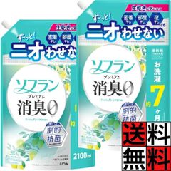 ソフラン プレミアム消臭 柔軟剤 詰め替え 特大 大容量 生乾き臭 部屋干し 衣類 洗濯 汗 ニオイ 体臭 速乾 抗菌 静電気 赤ちゃん ベビー 花粉 タバコ フレッシュグリーンアロマ 香り 2100mL ×2個