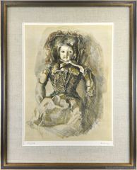 お値下げ☆岩島雅彦 絵画 金装飾額 少女 人形 大型油彩画 額 - メルカリ