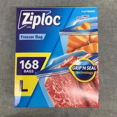 Ziploc フリーザーパック 168枚 Lサイズ