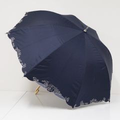資生堂 日傘 フラワー レース ネイビー 高級 柴田製 非売品 軽量 花椿
