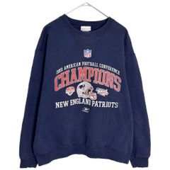 00年代 カナダ製 Reebok リーボック NFL ニューイングランド・ペイトリオッツ スウェット プロチーム アメフト(メンズ L)中古 古着 Y8376