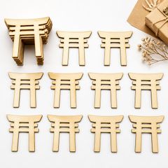 鳥居 木製パーツ 12個セット 未塗装 ハンドメイド素材