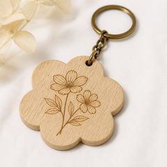 花 フラワー 木製パーツ 24個セット 未塗装 ハンドメイド素材