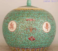 万寿無疆スイカ缶お 茶缶 景徳鎮 陶磁器 装飾品 現代工芸品美術品 置物 万寿無疆スイカ缶お 茶缶 景徳鎮 陶磁器 装飾品 現代工芸品美術品 置物