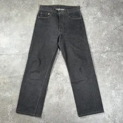 リーバイス 501 デニム 先染めブラック USA製 ボタン裏552 W29 LEVI'S リーバイス 90's 501 ボタン裏552 先染め ブラックデニム W29